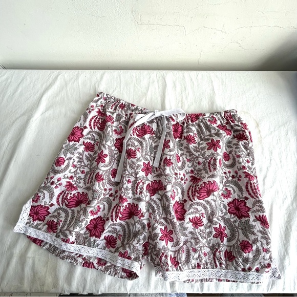 Signals Floral Print Cotton Boxers Lace Trim Boxer Shorts - Picture 2 of 11